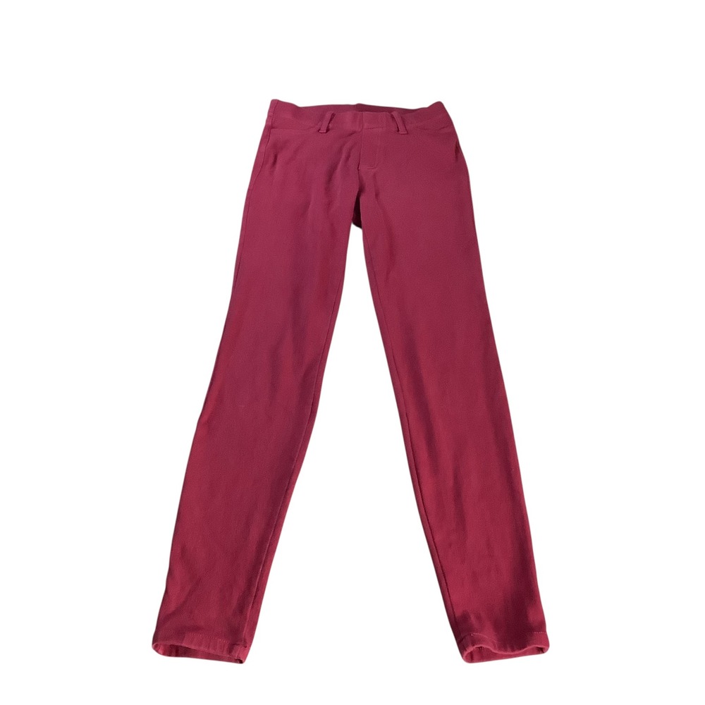 Joe Boxer Leggings Girls Small Burgundy Pull On Stretch Casual School Pants